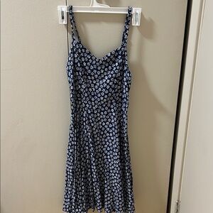 Old Navy Navy Blue Floral Mini Dress